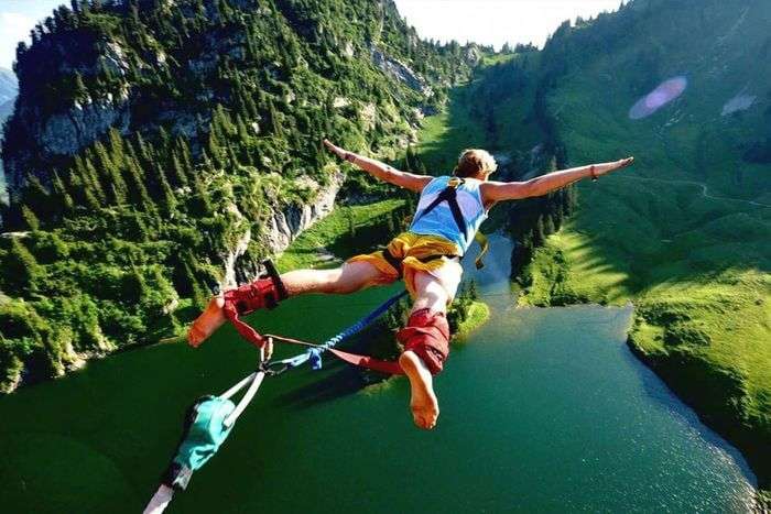 Bungy Jump from mountain