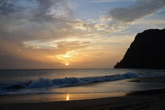 Evening Sun Beach Sea