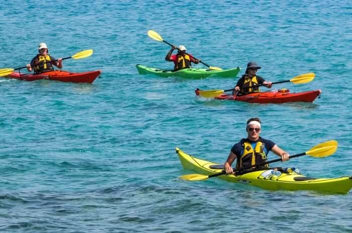 Crystal water kayaks