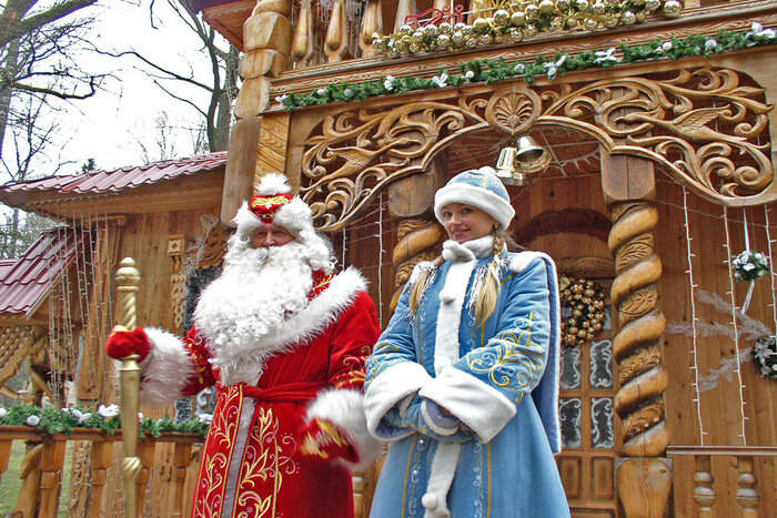 Ded Moroz Parade in Moscow