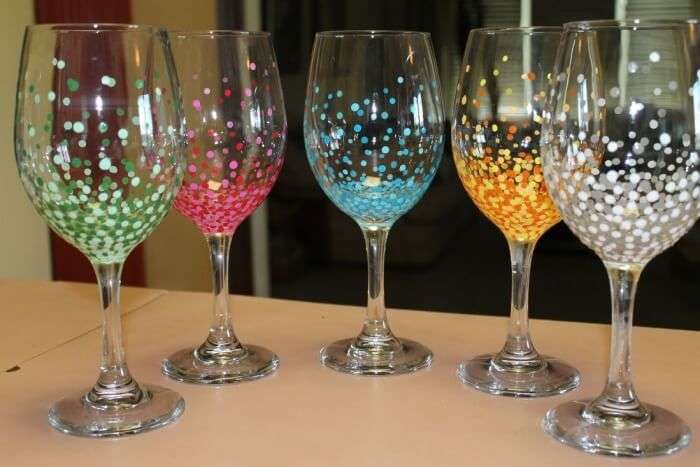 Go To The Wine Glass Painting Party