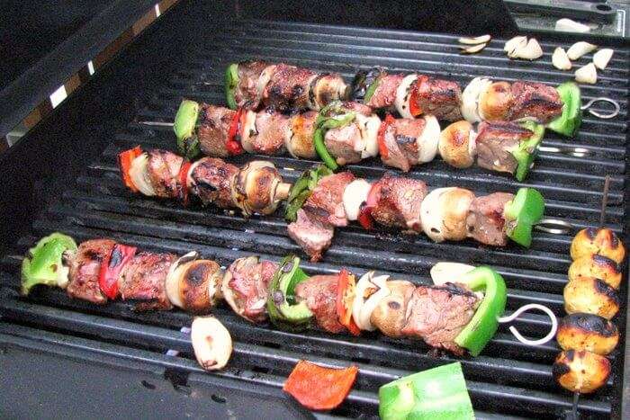 Tasty grilled food