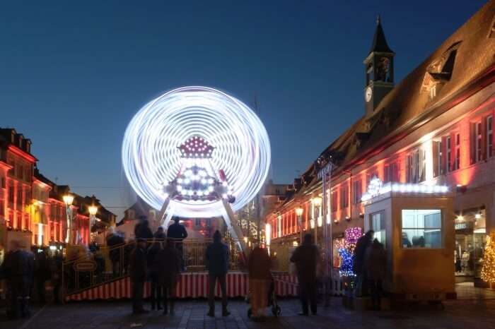 Christmas lights, in Montbéliard