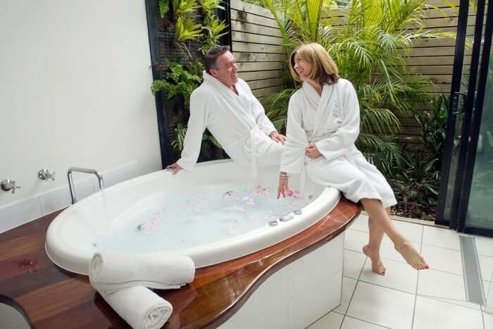 Once you are done hopping, relax with an awesome couple spa