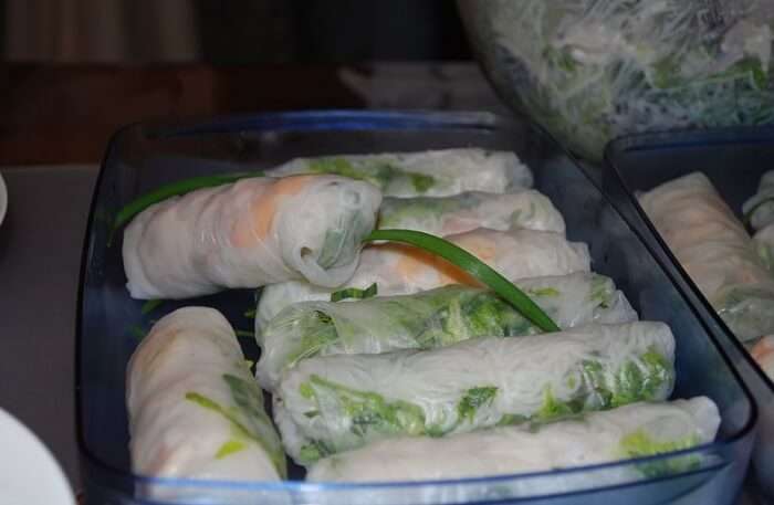 Rice Paper Rolls View