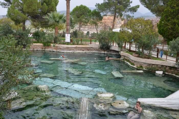 Soak in the antique pool of Pamukkale