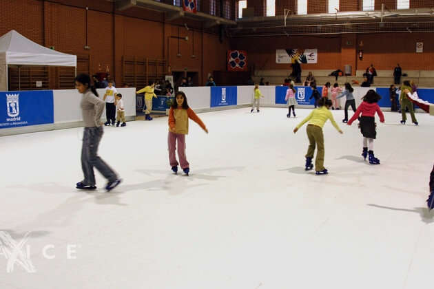 The ice skating rink
