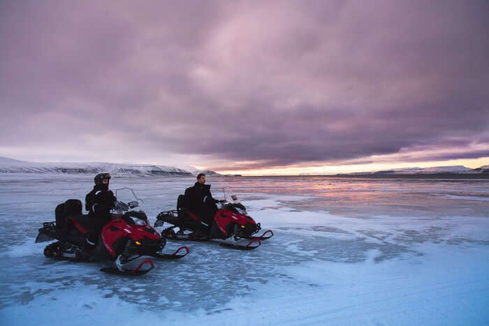 Thrill out at Arctic Circle Snowmobile Park