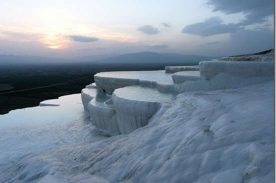 Turkey Cotton Castle or Pamukkale Travertines