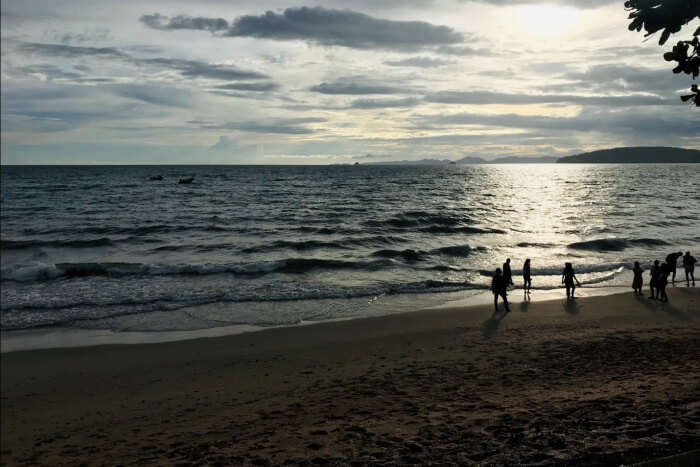 beach in thailand night