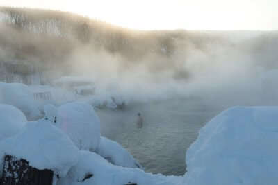 Beautiful Hot springs in Alaska