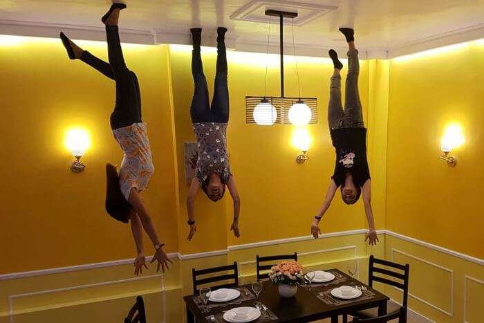 Upside down house museum