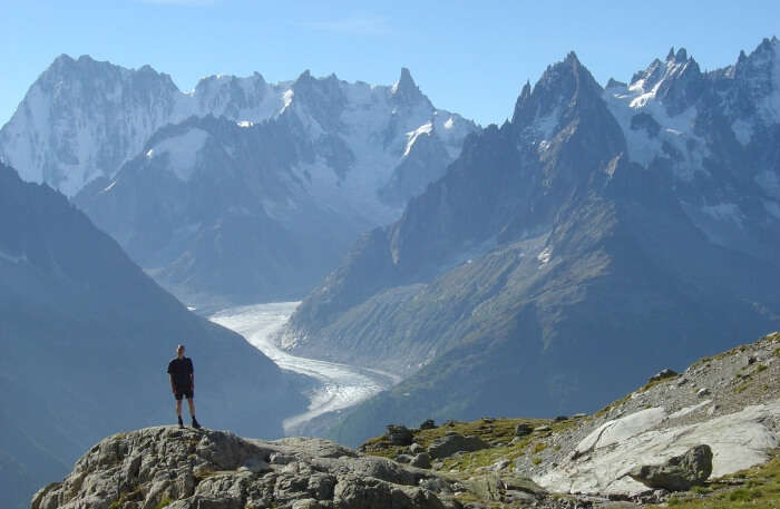 Peak of mountain