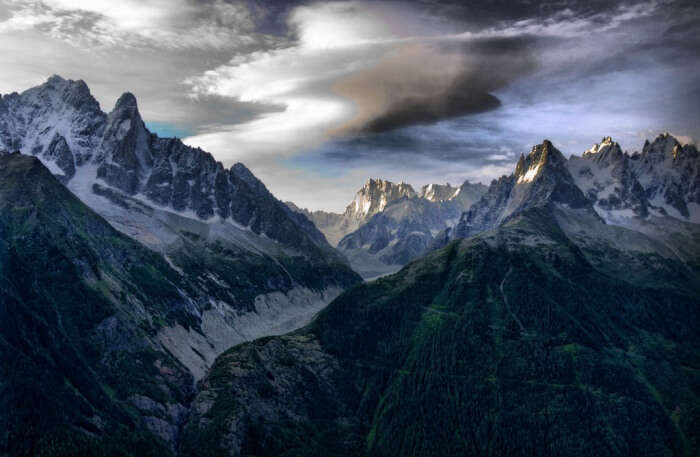 Close to clouds and Mountains