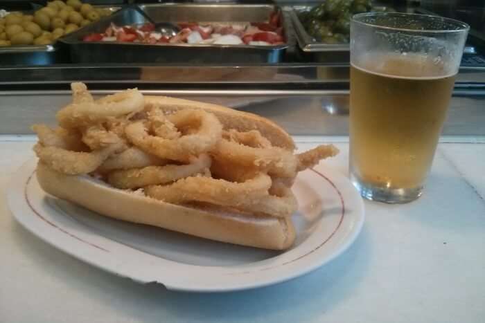 Bocadillo de Calamares