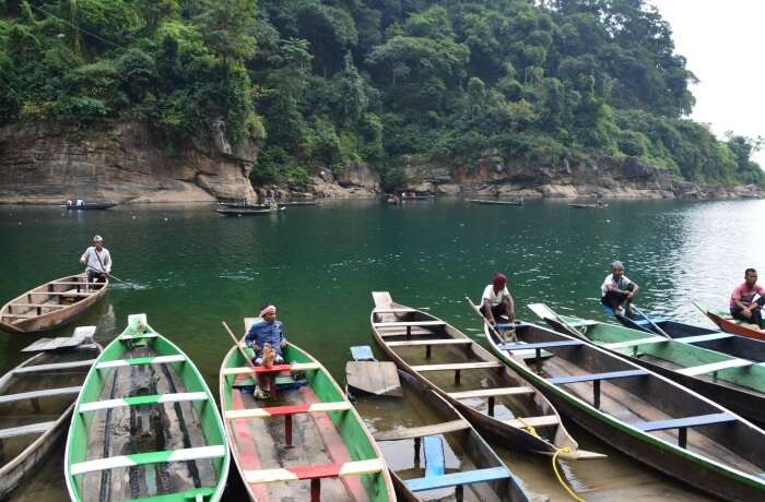 boat riding in the cleanest water