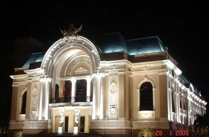 Saigon Opera House At Night