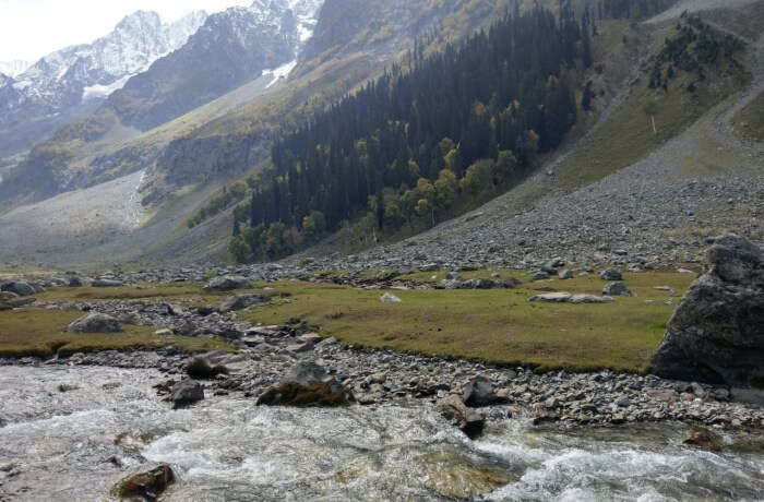 reaching the glacier