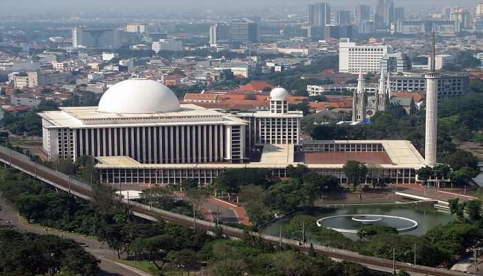 Famous mosque in Jakarta