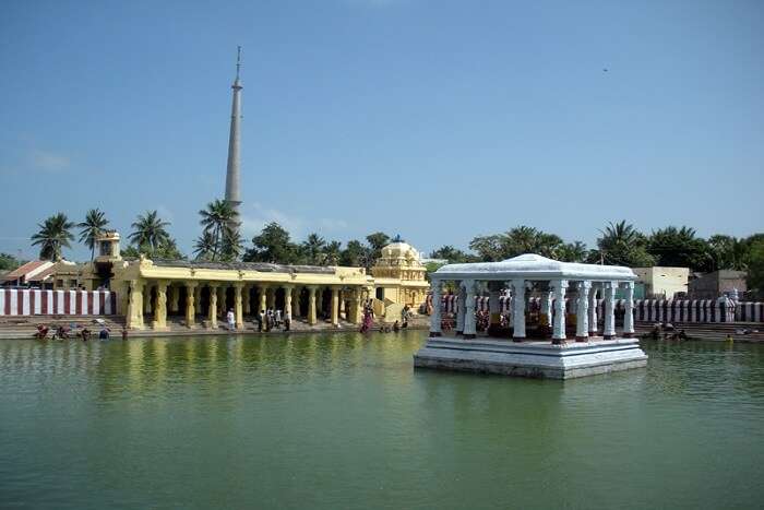 famous sacred pond near Lakshamana temple