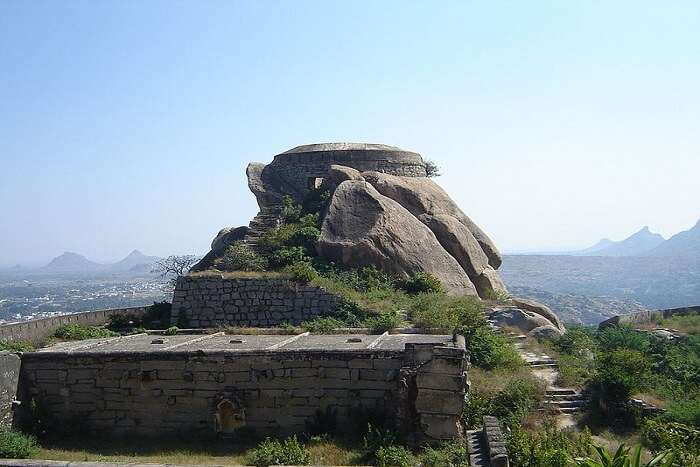 view of the fort from above