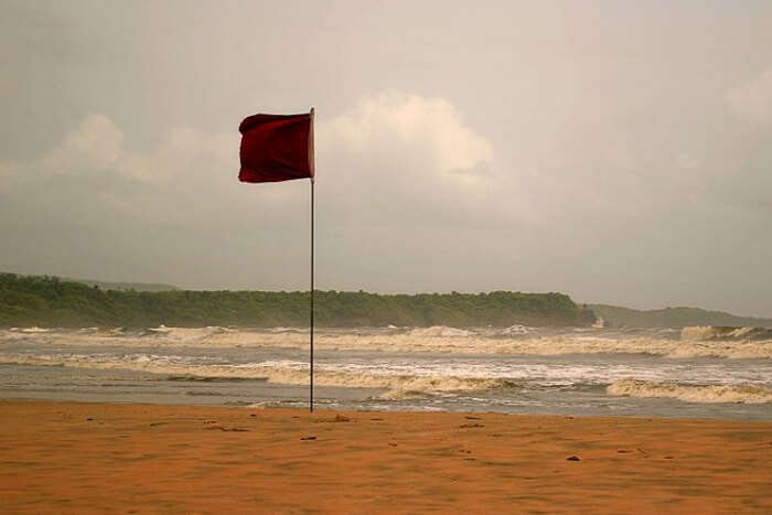 Flag at a beach
