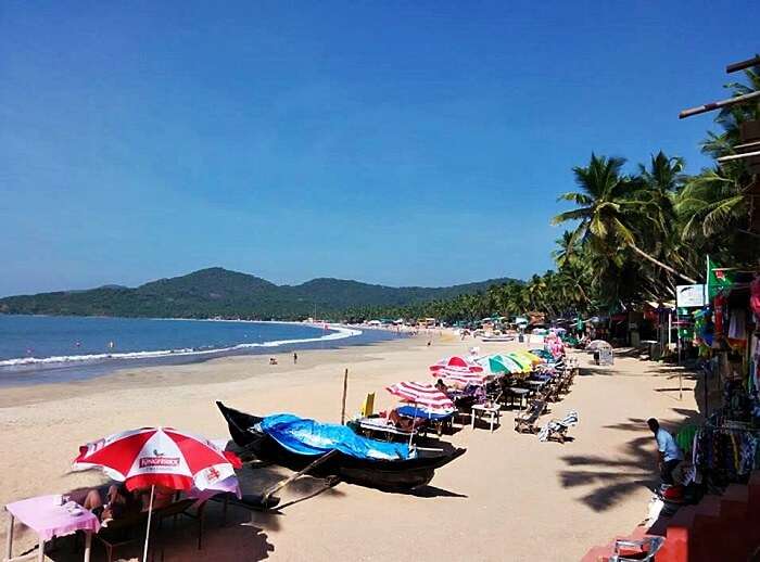 boats on palolem