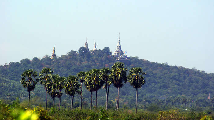 Phnom Udong in Cambodia