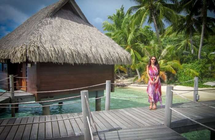 Bora-bora Island Over Water Bungalow South Pacific
