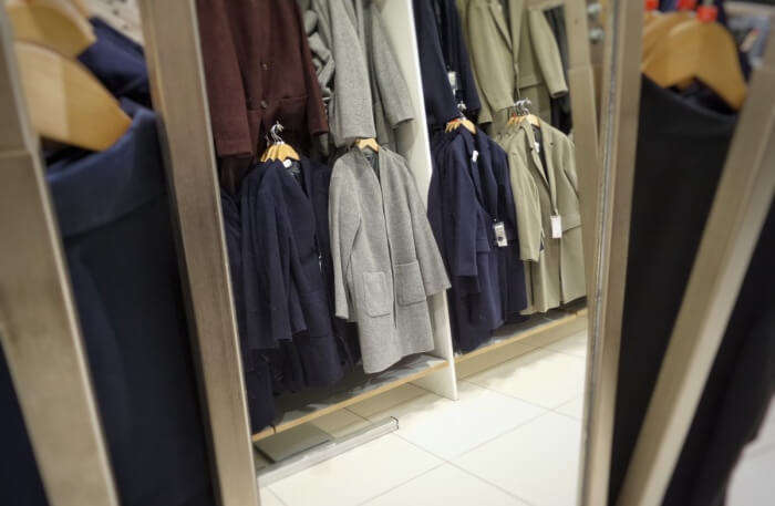 wardrobe with tailored clothing