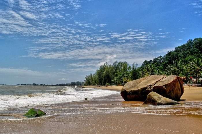 Surfing at the Khao Lak Beach