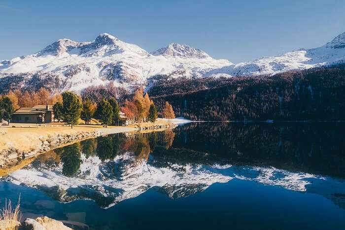 great alpine view in Switzerland