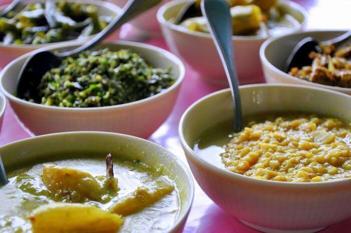 Food Dinner Meal Curry Sri Lanka Bowls