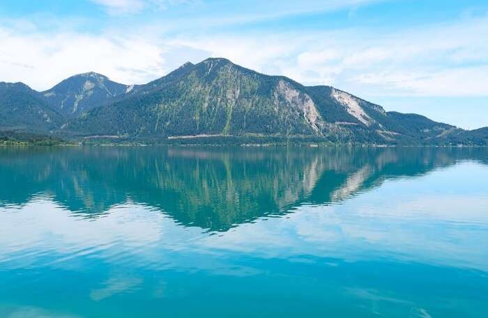 Mountain and lake view