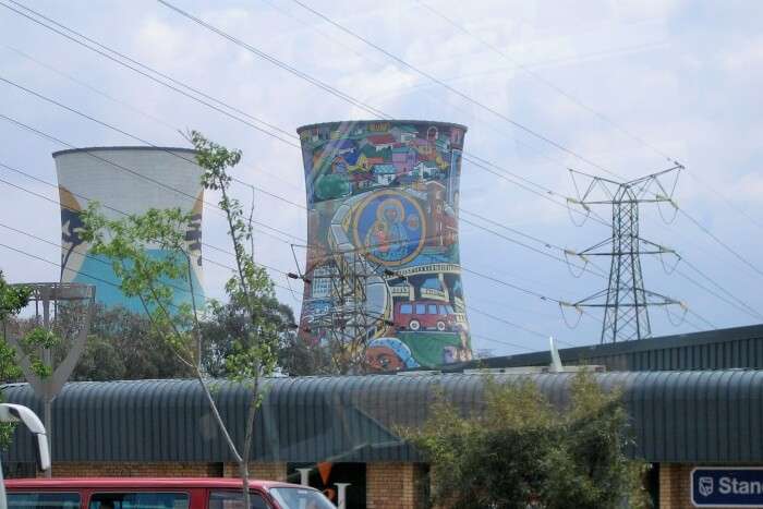 Witness the landmark of Soweto, Orlando towers