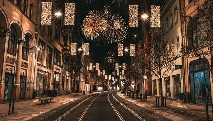 Fireworks in Prague