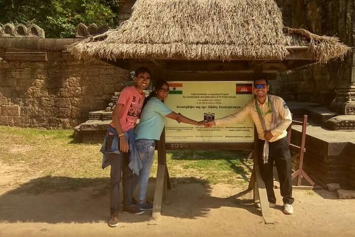 visiting to the ancient temples of Siem reap