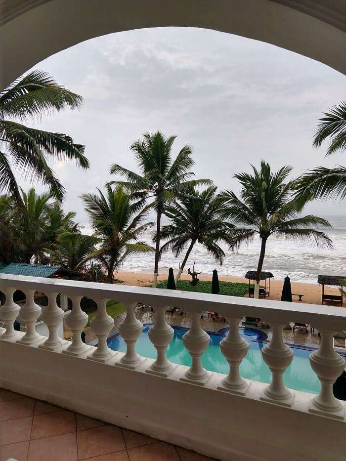 from hotel's balcony