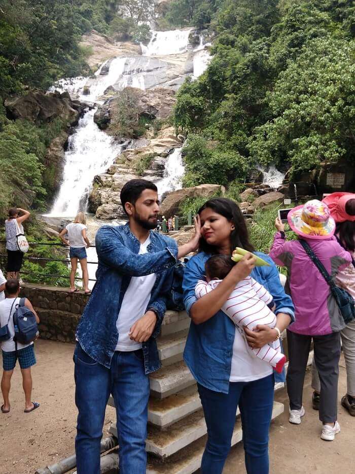 waterfall in kandy sri lanka