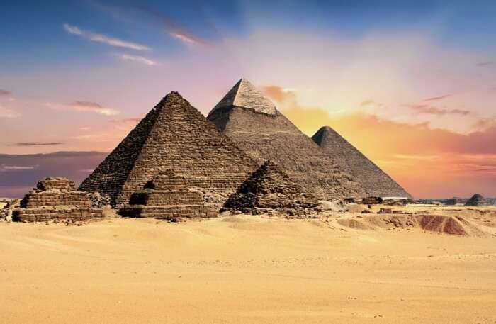 View Of Pyramids Of Giza