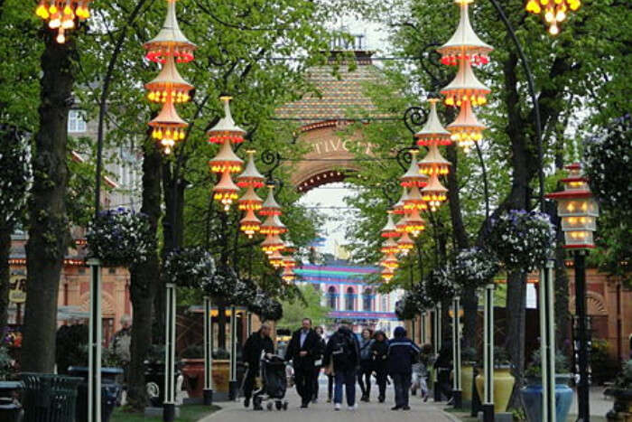 Tivoli Gardens in Copenhagen