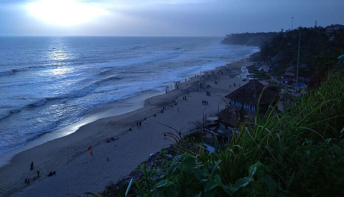 Varkala cliff