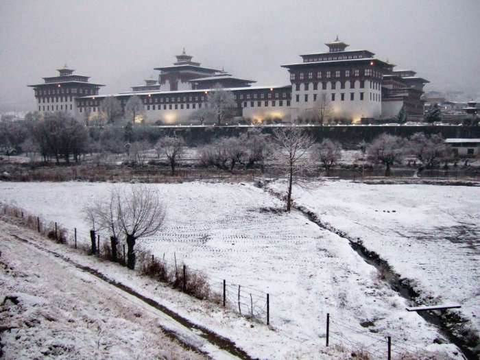 Thimphu during winter