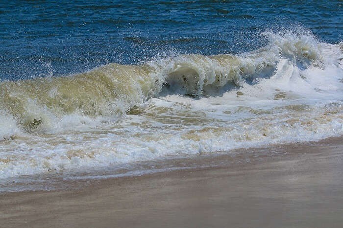 waves on the beach