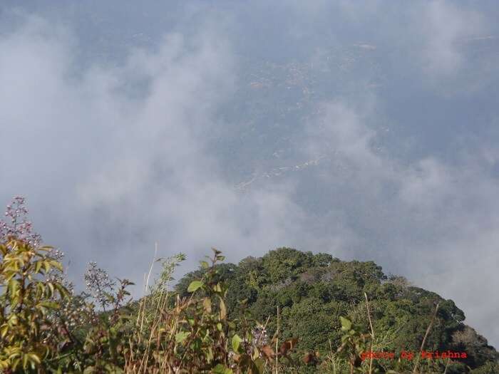 view from hill in haflong
