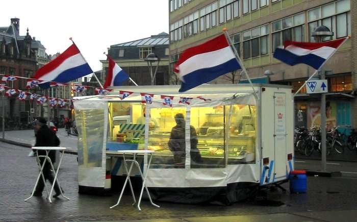 Herring stall in Amsterdam
