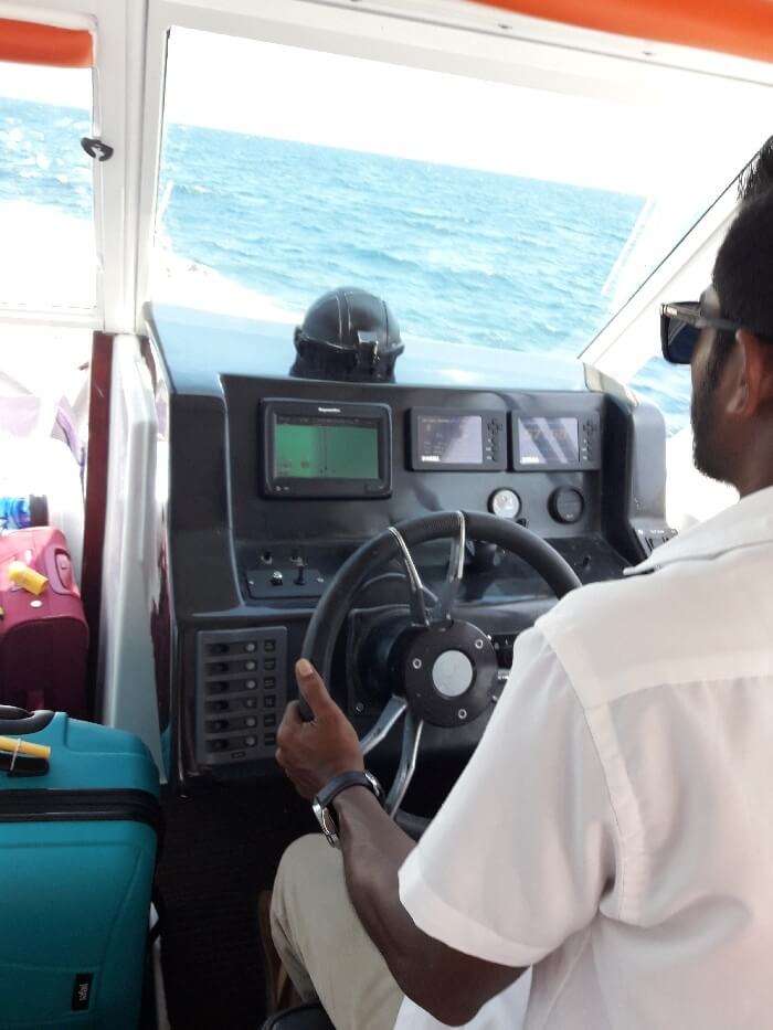 get on the speed boat to witness the ocean wonders