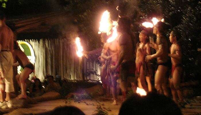 tribal fire dance