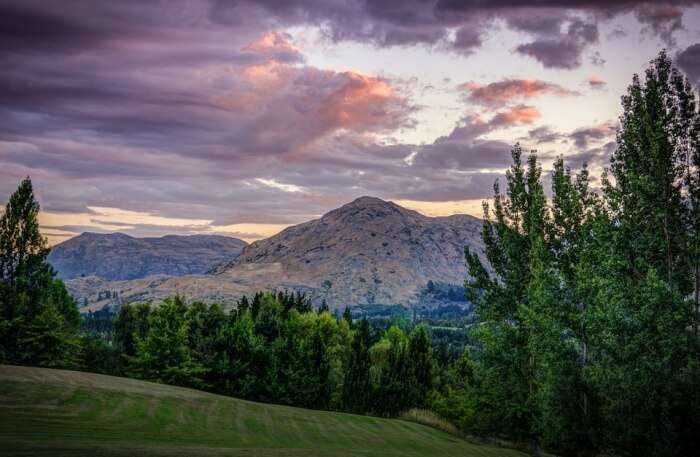 Queenstown Arrowtown Mountains New Zealand Sunset
