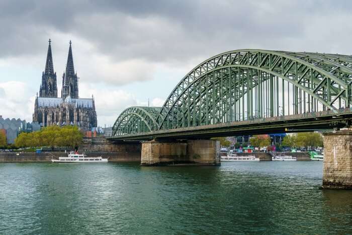 Cologne Cathedral Cologne Rhine Hohenzollern Bridge
